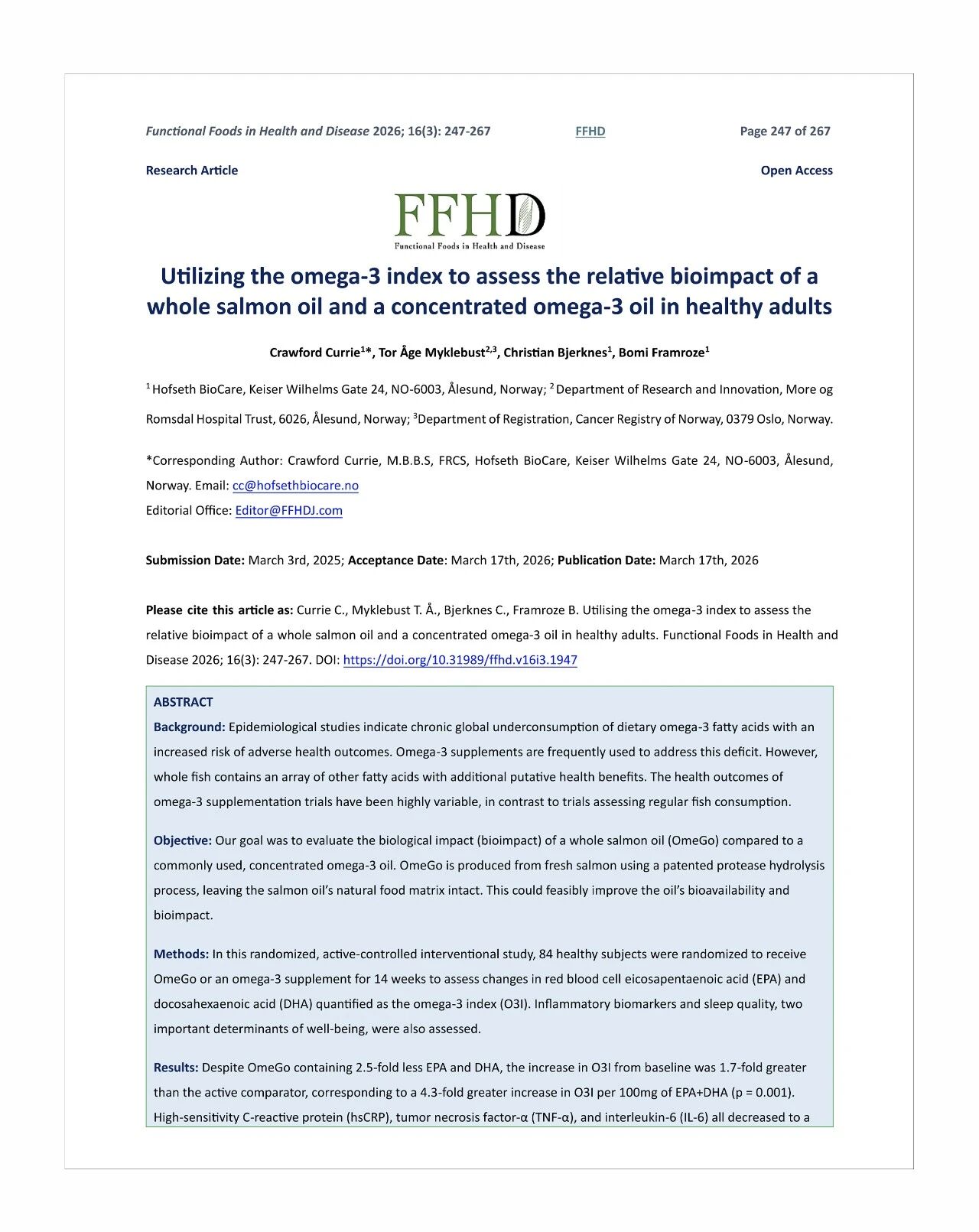 权威临床研究突破:全谱天然鱼油提升Omega-3指数较浓缩鱼油高70%!(图7) 权威临床研究突破:全谱天然鱼油提升Omega-3指数较浓缩鱼油高70%!(图7)